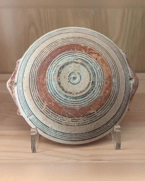 Bichrome IV Bowl with Red-Painted Pierced Lug Handles