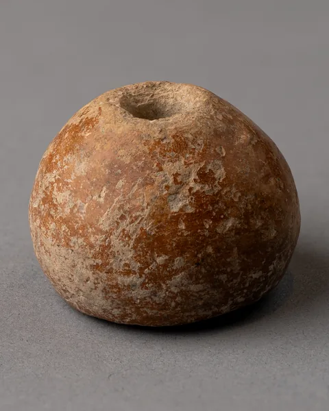 Plain Red Polished Spindle Whorl