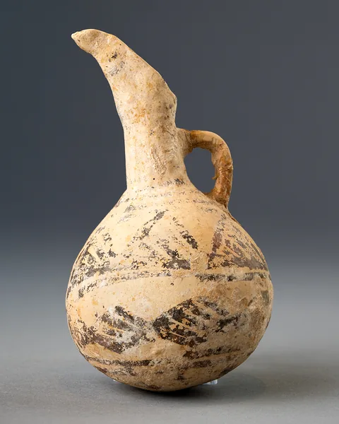 White Painted III-IV Juglet with Cut-away Neck