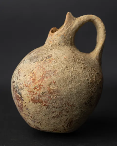 Red-Slipped Juglet with Cutaway Spout