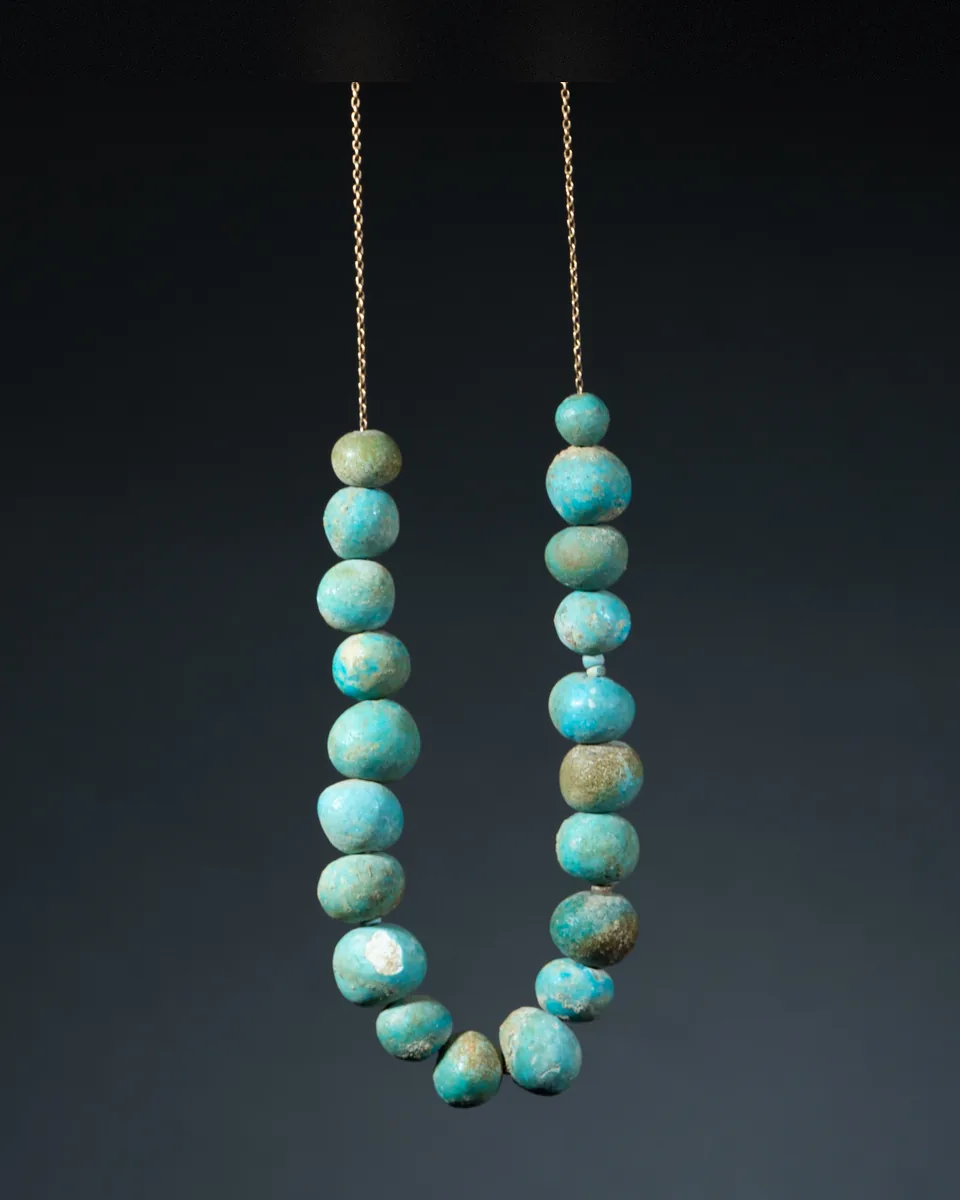 Necklace of Globular Faience Beads