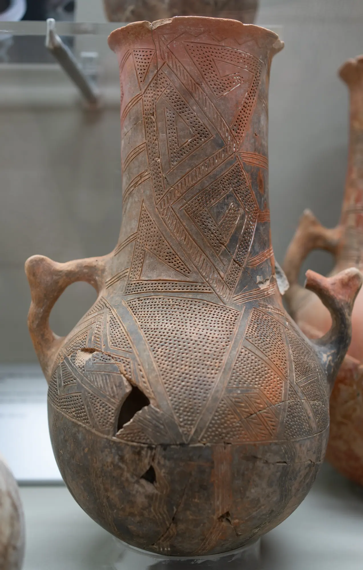 incised bottle, Bronze Age Cypriot