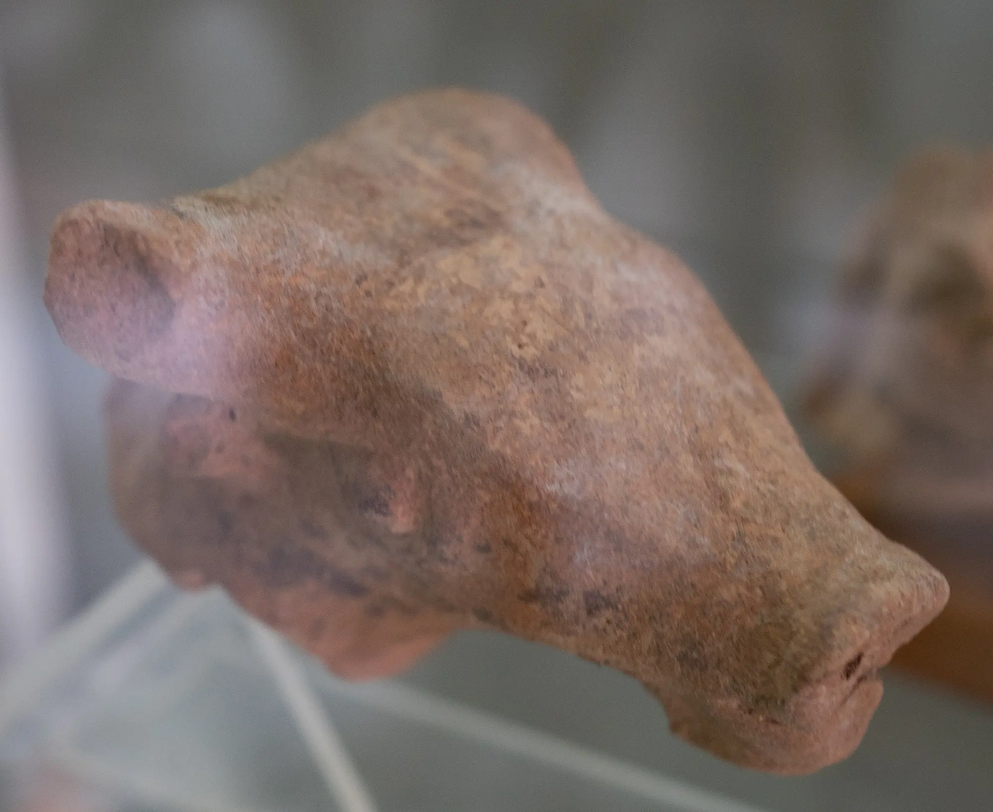 head of a bull or similar animal, Geometric Cypriot statue