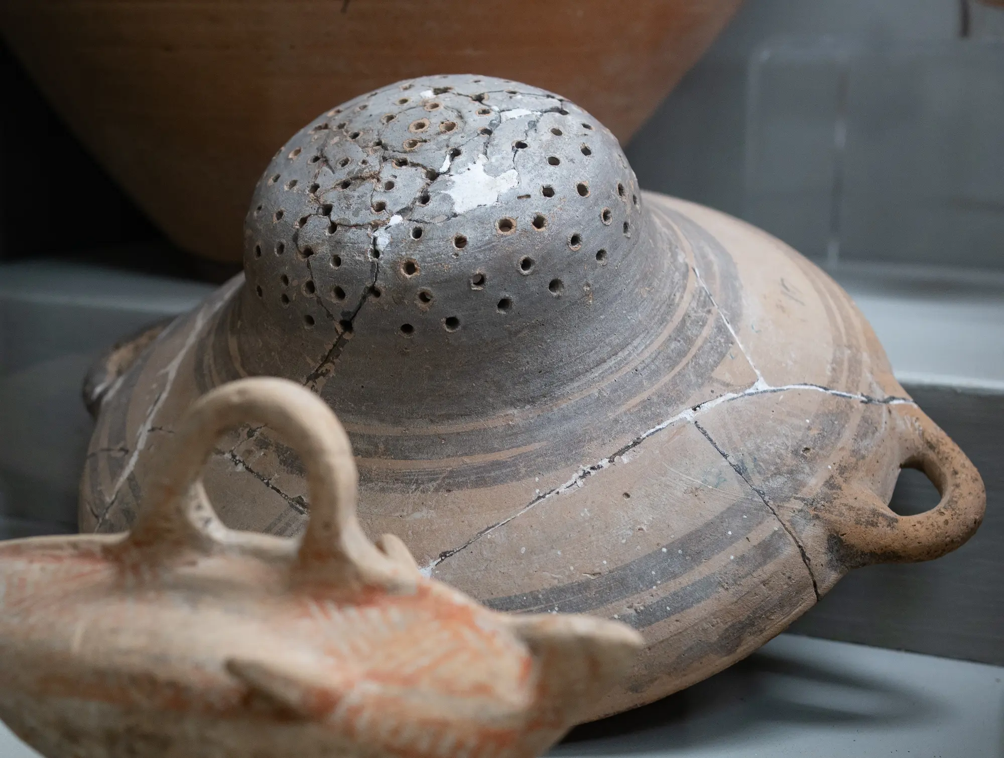 Bowl type strainer, Geometric Cypriot
