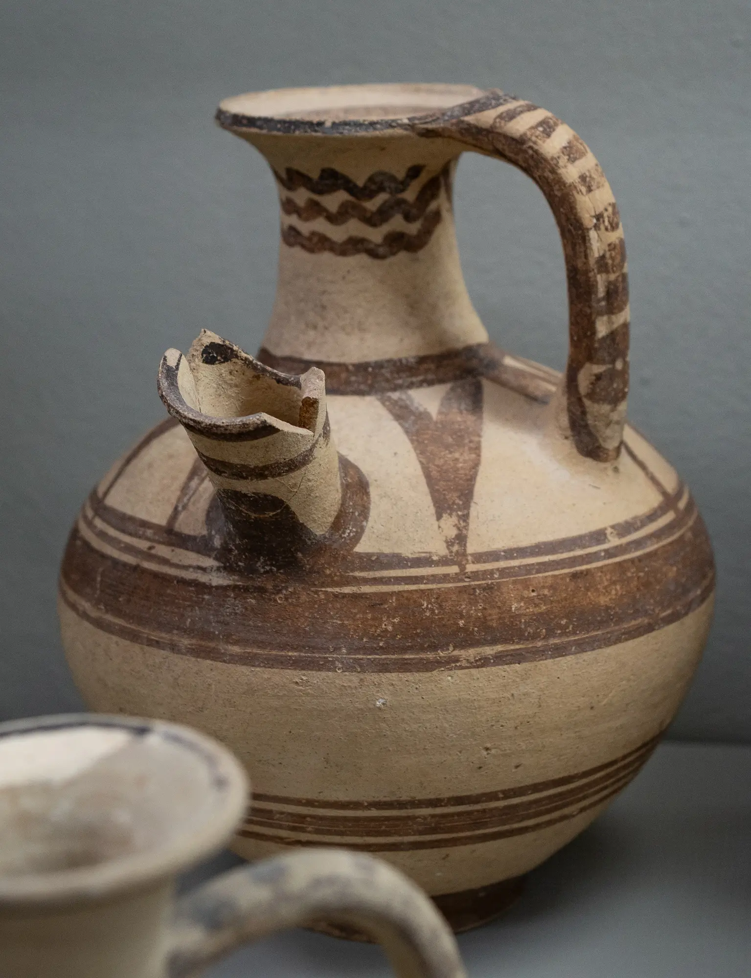 Jug with side handle, Geometric Cypriot