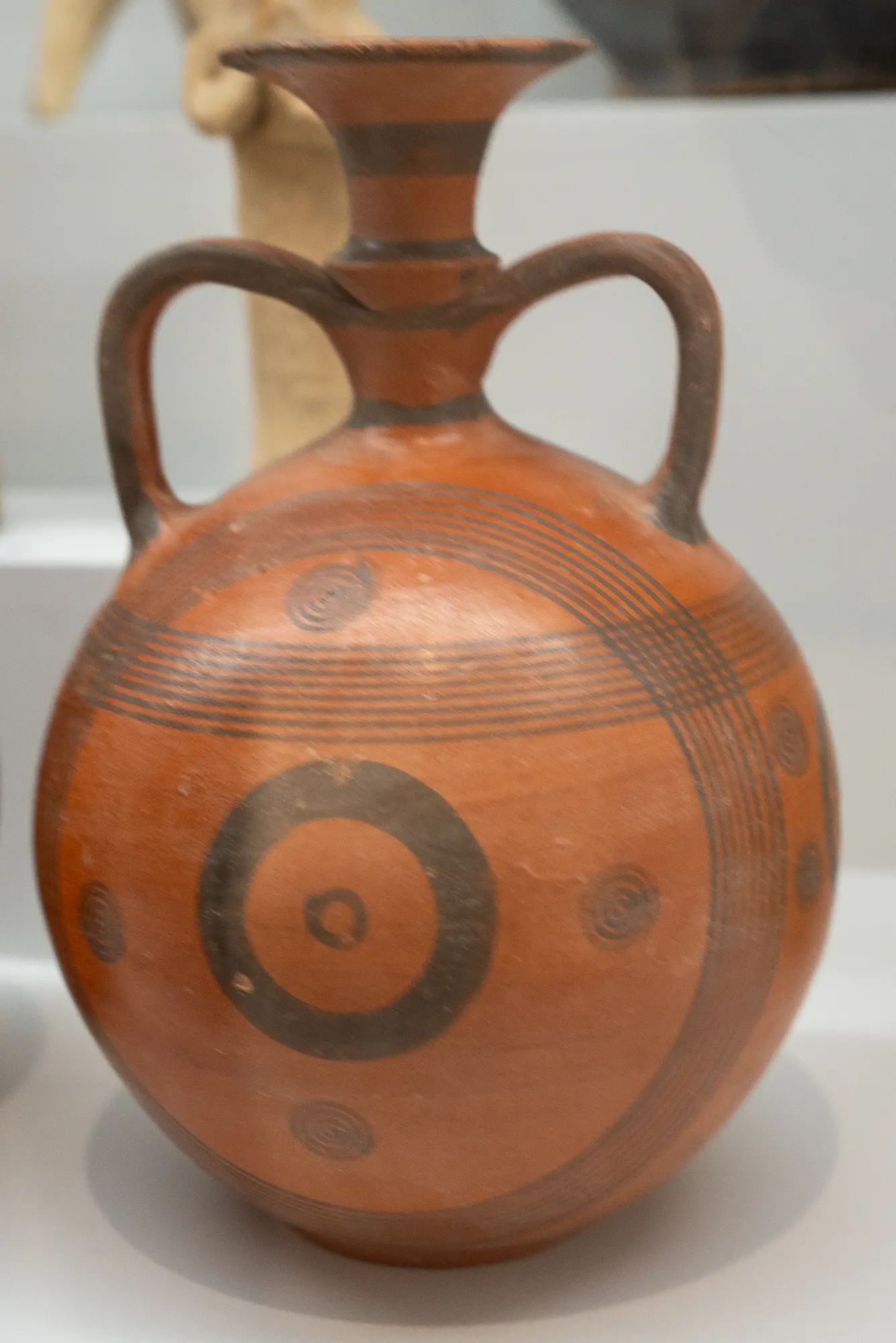 Black on Red Flask, Geometric Cypriot