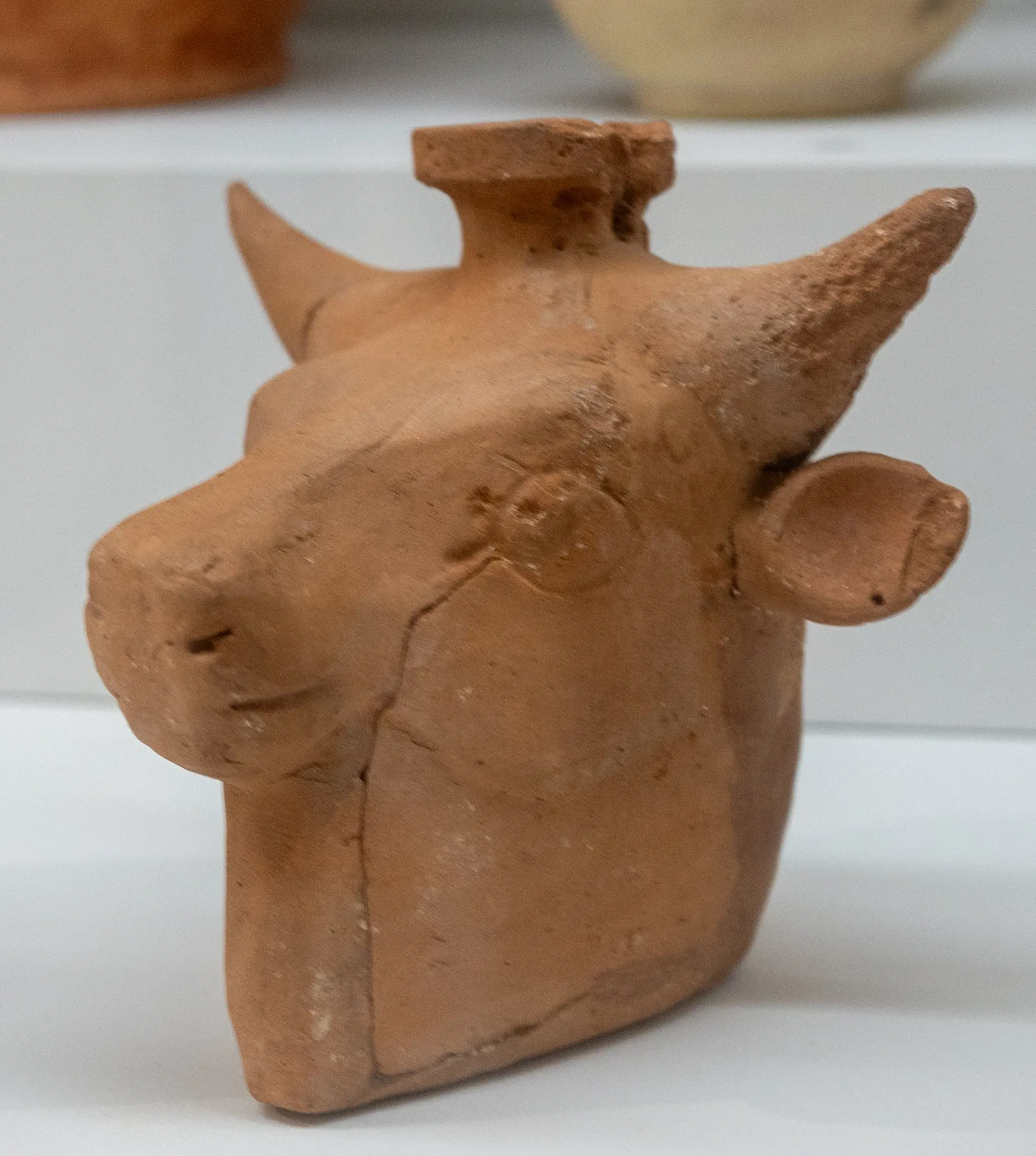 Bull Head, Geometric Cypriot statue