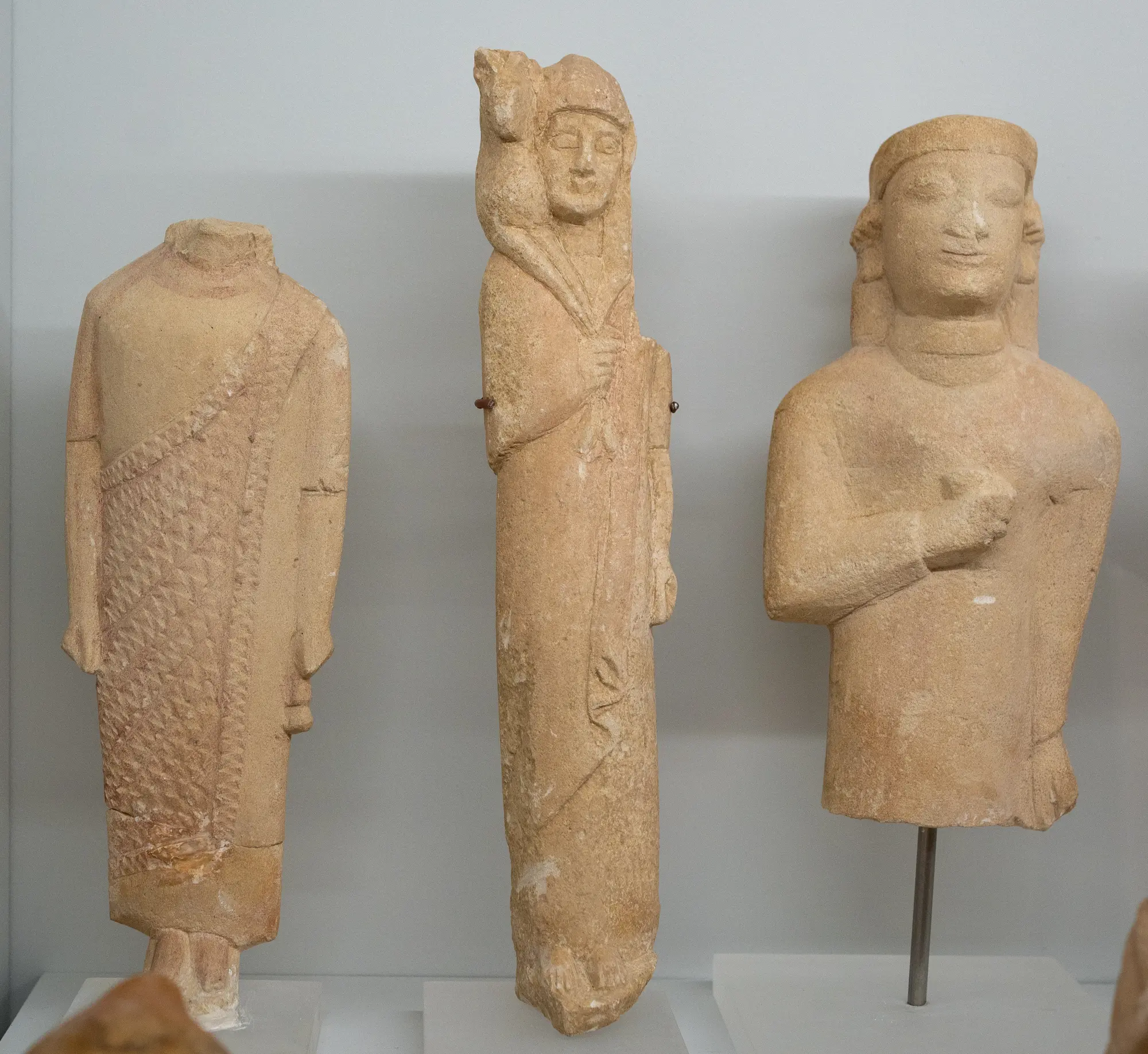 Assorted Limestone Statues, Archaic I Cypriot
