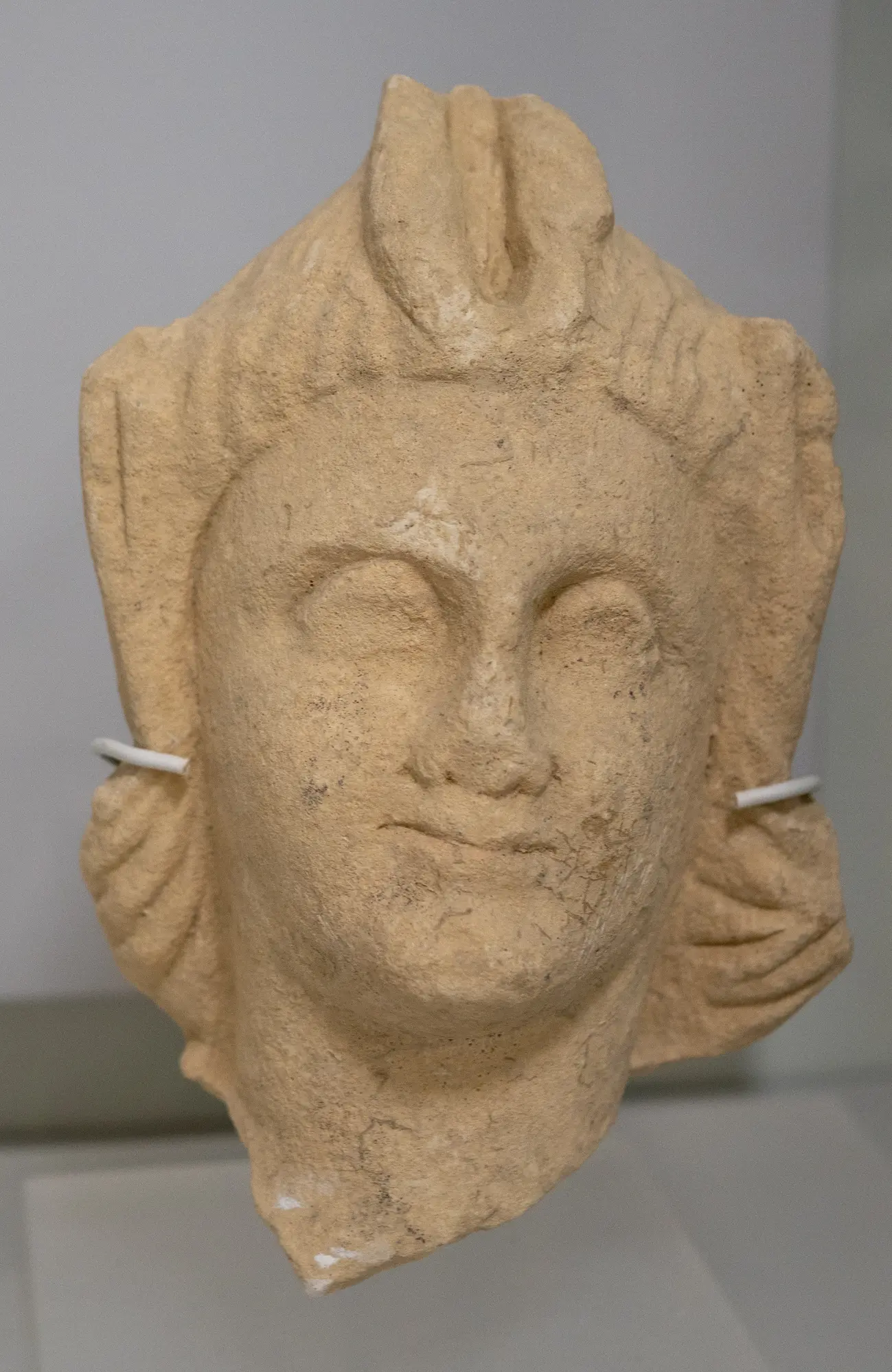 Limestone Head, Archaic II Cypriot statue