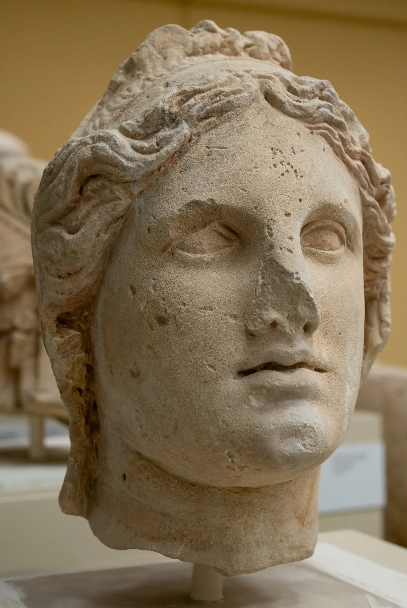 Limestone Head, Hellenistic Cypriot statue