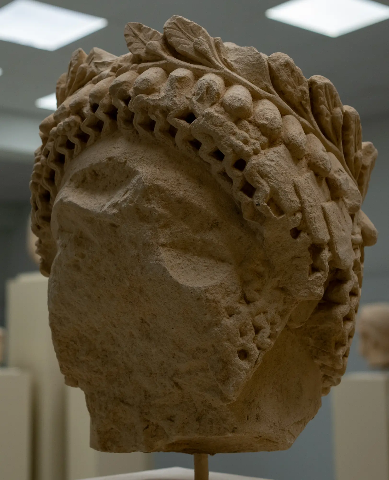 Limestone Head, Hellenistic Cypriot statue