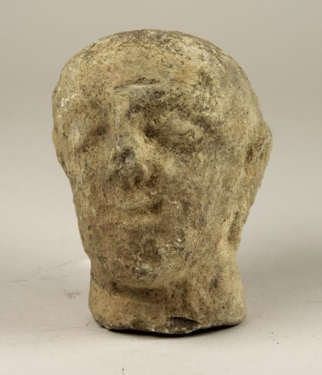Head from a votive statuette, Archaic II Cypriot