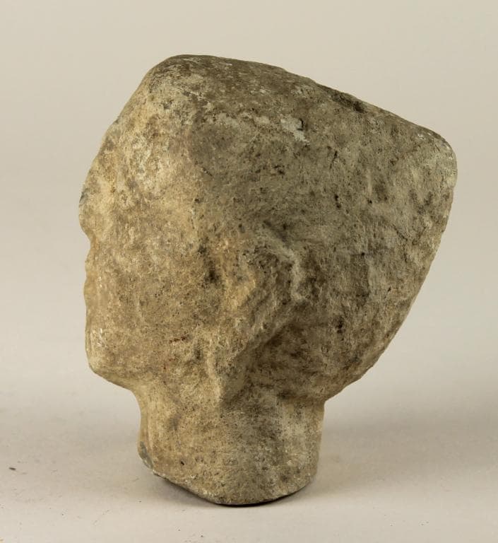 Head from a votive statuette, Archaic II Cypriot