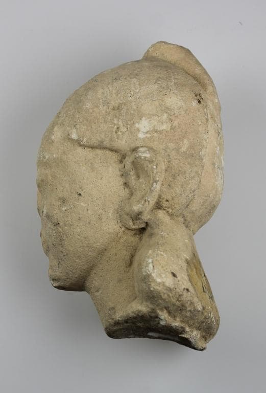 Head from a votive statue, Archaic I Cypriot