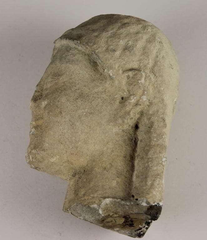 Head from a votive statuette, Archaic II Cypriot