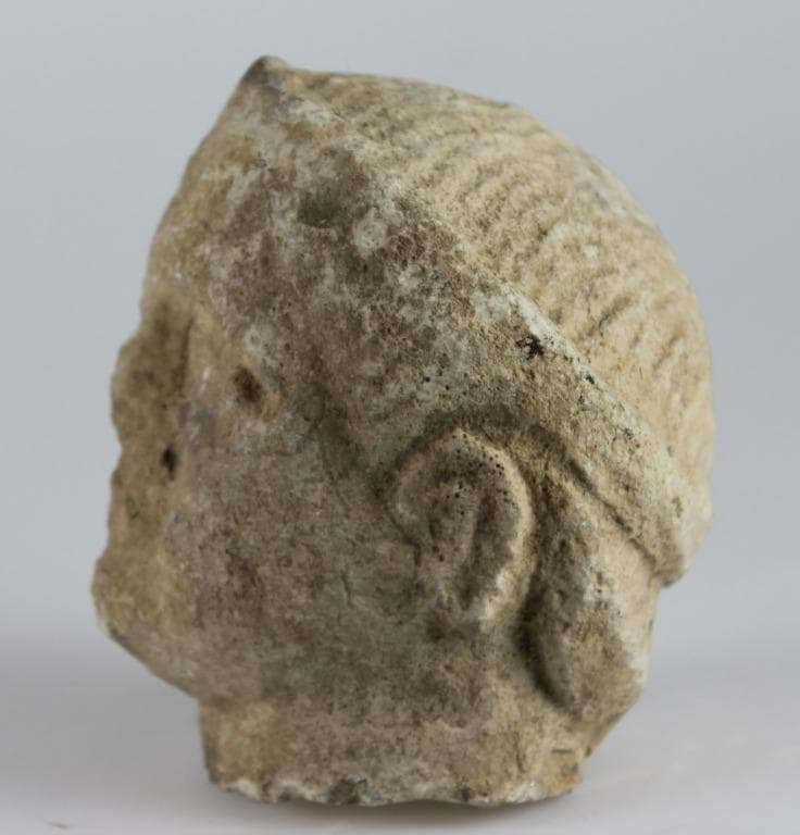 Head from a votive statuette, Archaic II Cypriot