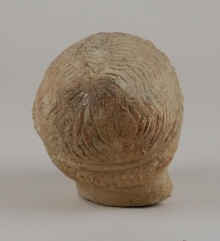 Head from a votive statuette, Classical Cypriot