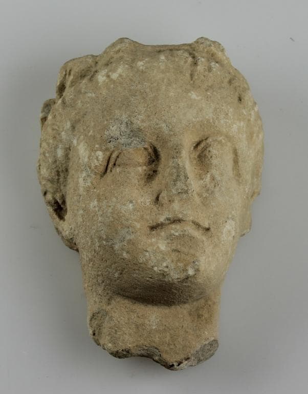 Head from a votive statue, Classical Cypriot