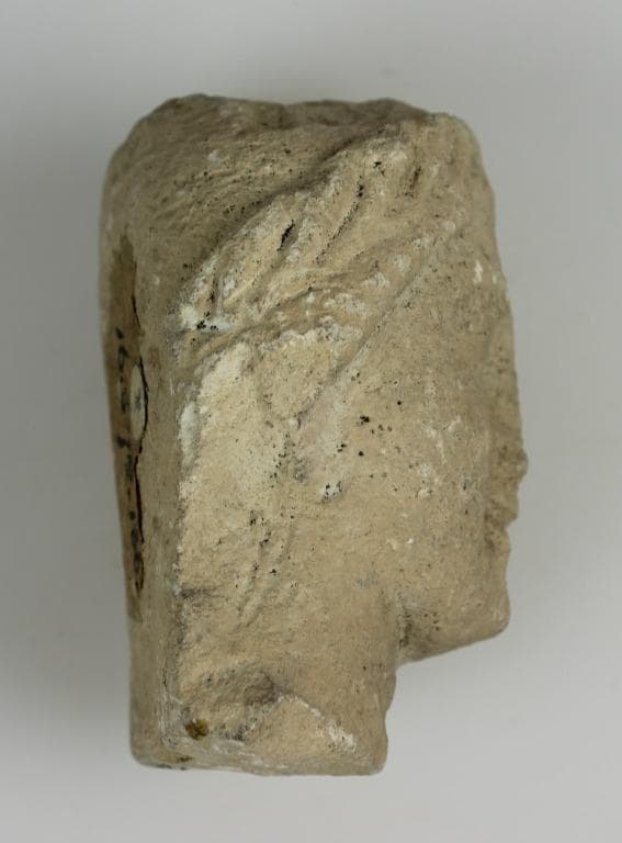 Head from a votive statue, Classical Cypriot
