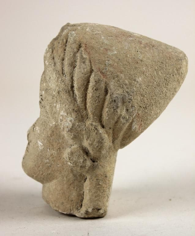 Head from a votive statuette, Archaic II Cypriot