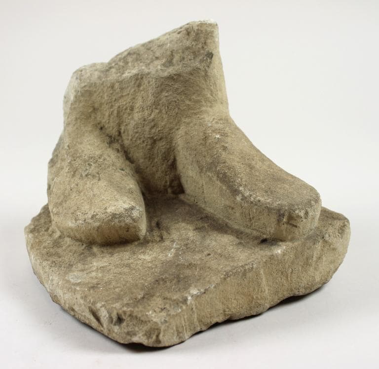 Fragment from a votive statuette, Archaic II Cypriot