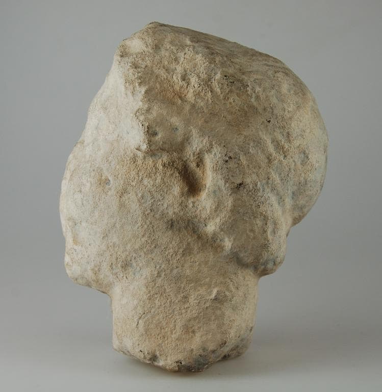 Head from a votive statuette, Classical Cypriot
