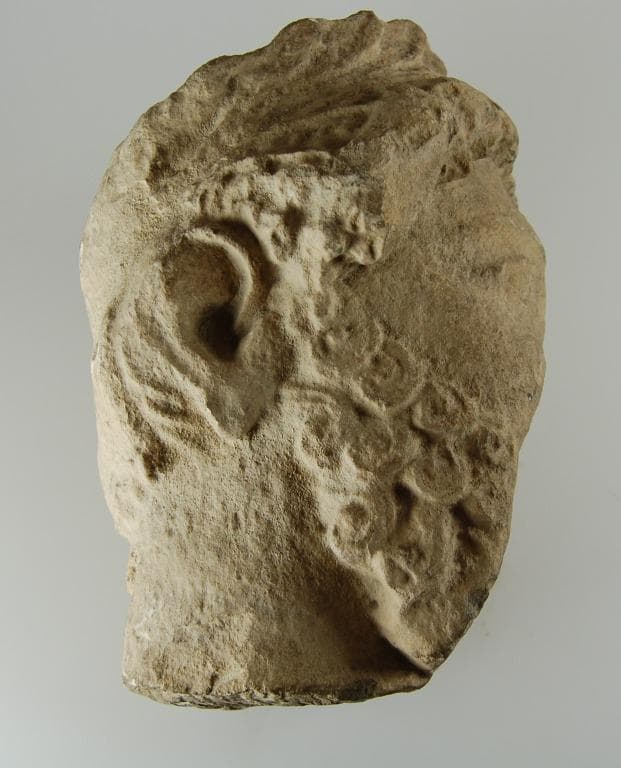 Head from a votive statue, Classical Cypriot