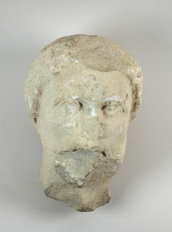 Head from a votive statue, Classical Cypriot