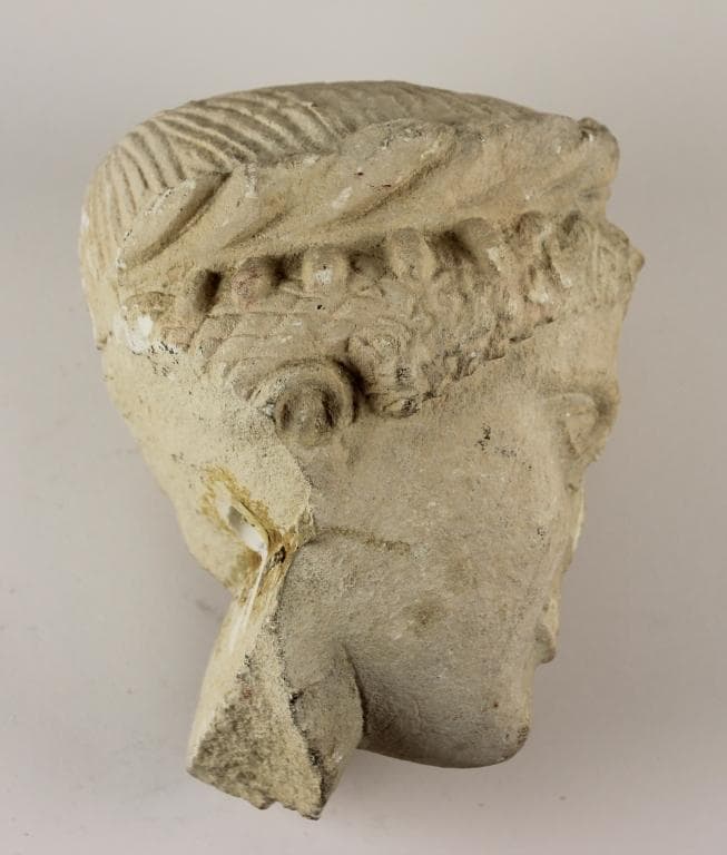 Head from a votive statue, Archaic II Cypriot