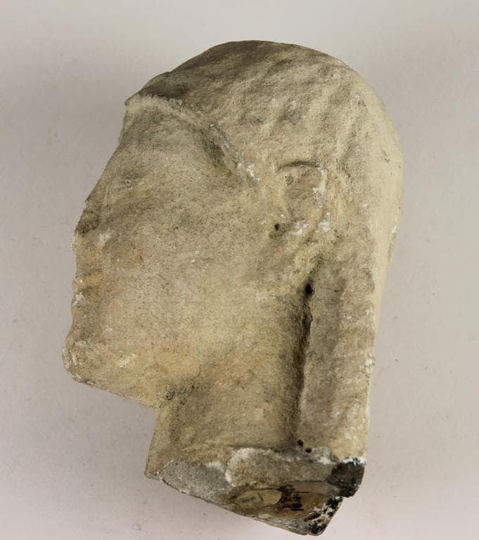 Head from a votive statuette, Archaic II Cypriot