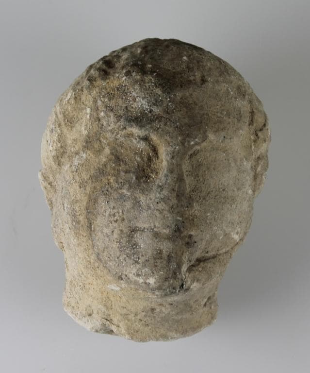 Head from a votive statue, Classical Cypriot