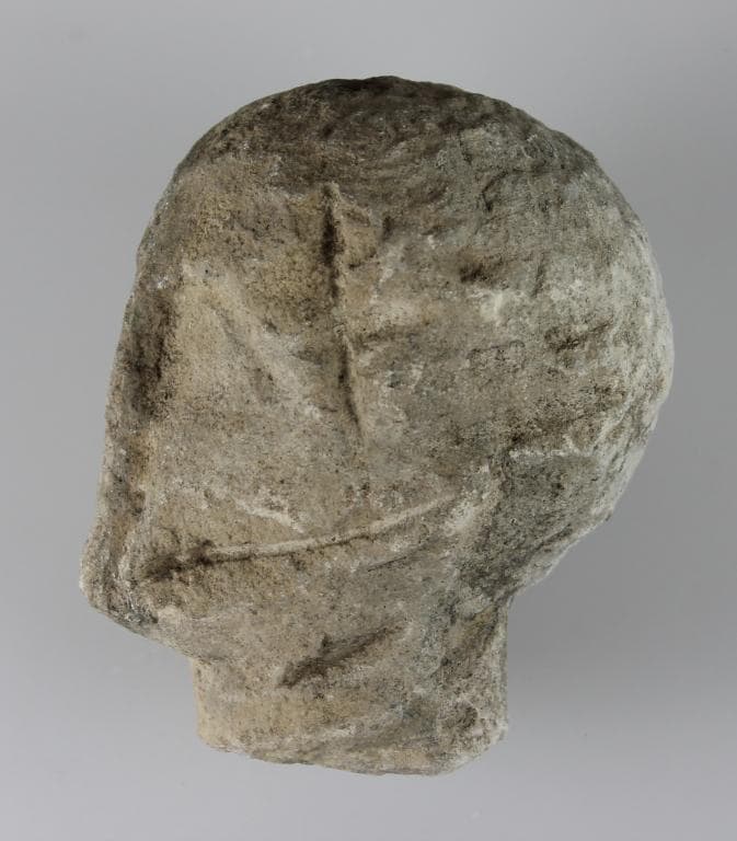 Head from a votive statue, Classical Cypriot