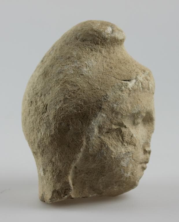 Head from a votive statue, Classical Cypriot