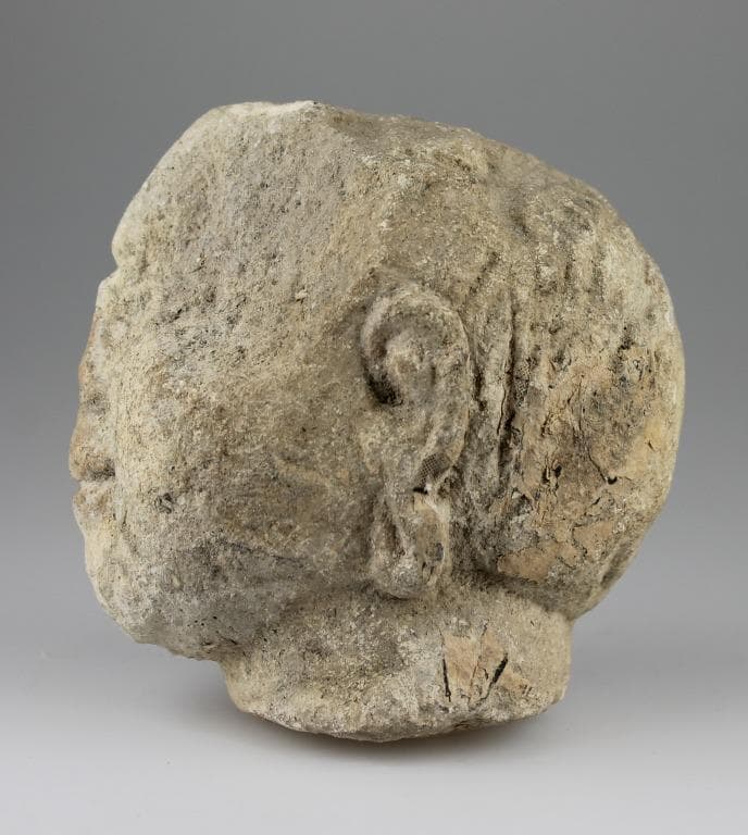 Head of a female votive statuette, Archaic II Cypriot