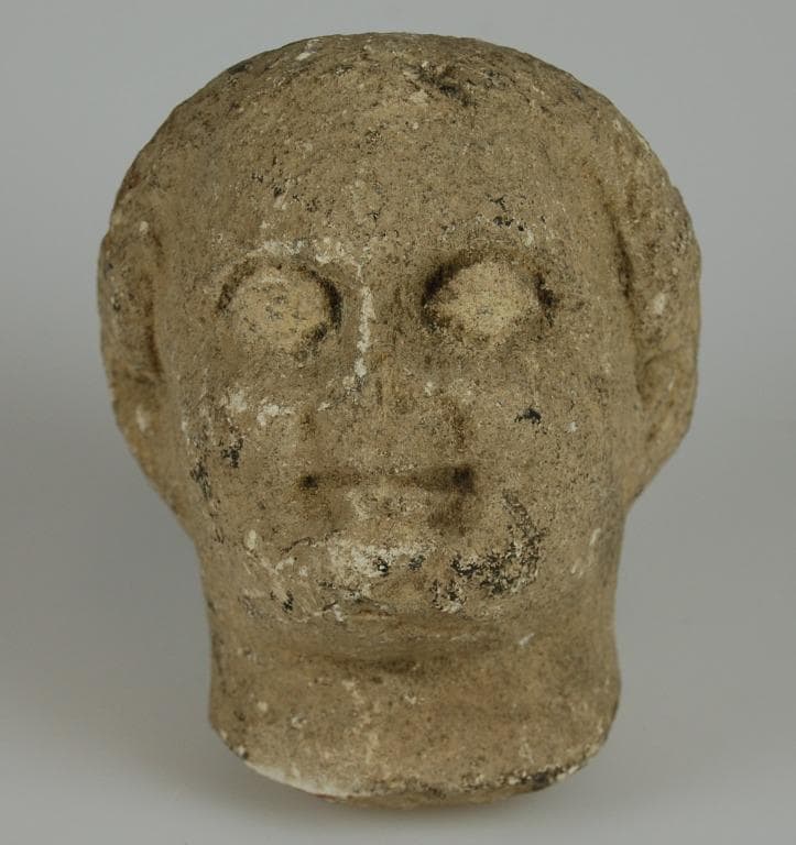 Head from a votive statuette, Classical Cypriot