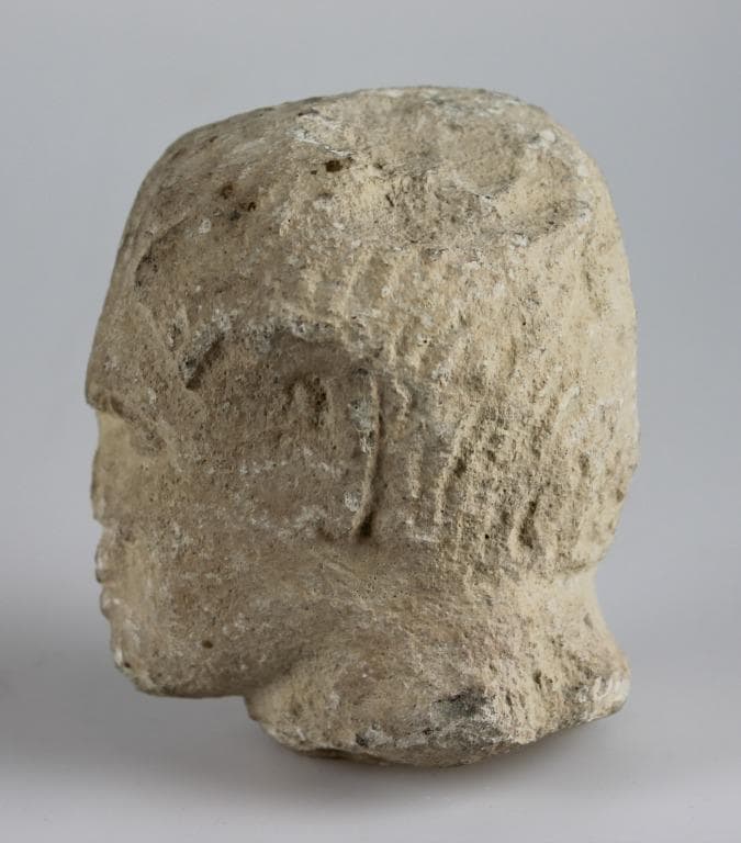 Head from a votive statuette, Classical Cypriot