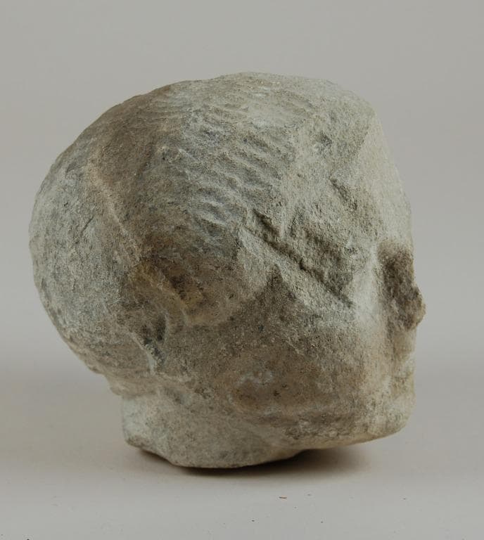 Head from a votive statuette, Classical Cypriot