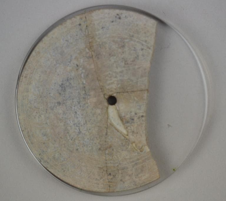 Ivory Disc Shaped Lid, Late Bronze Age II Cypriot