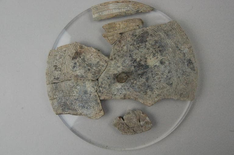 Lid from a pyxis, Late Bronze Age II Cypriot complex vessel