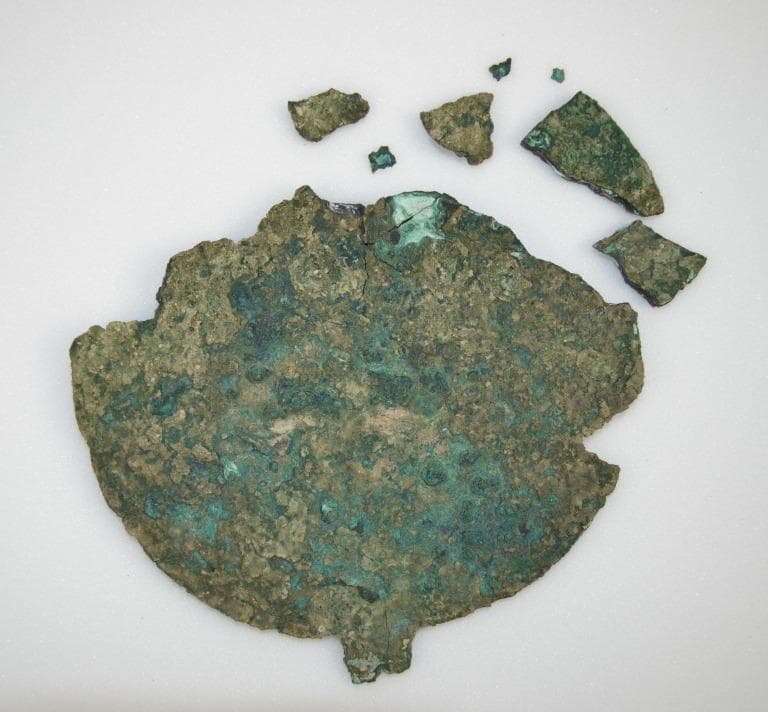 Mirror and Fragments, Late Bronze Age III Cypriot tool