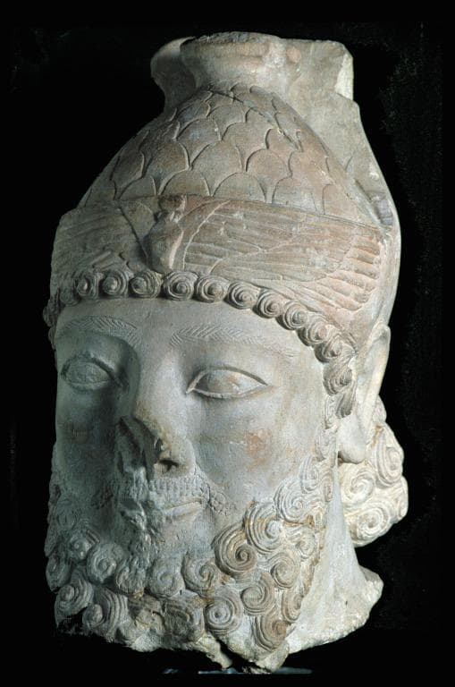 Sculpture of a Priest King, Archaic II Cypriot statue