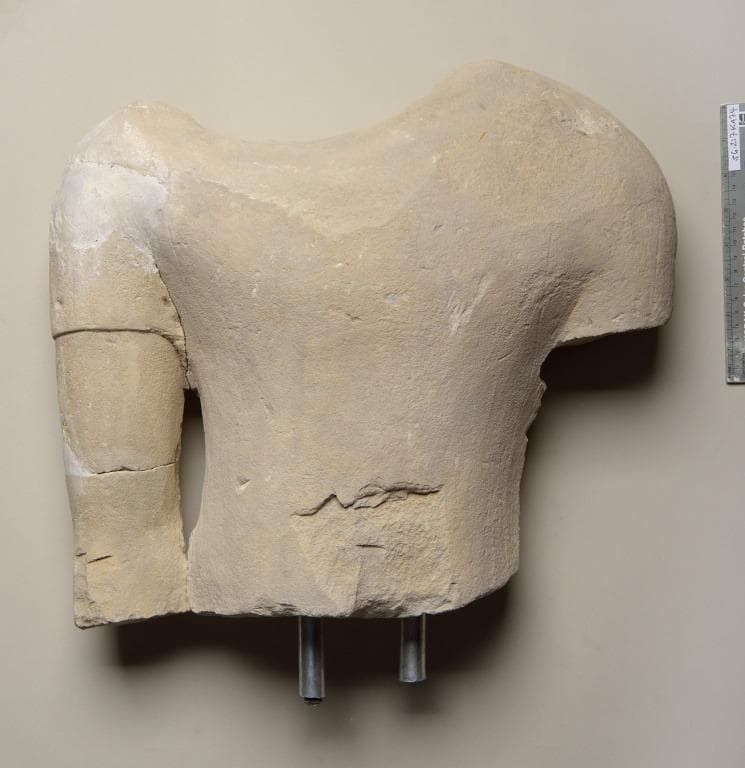 Torso from a male votive statue, Bronze Age Cypriot
