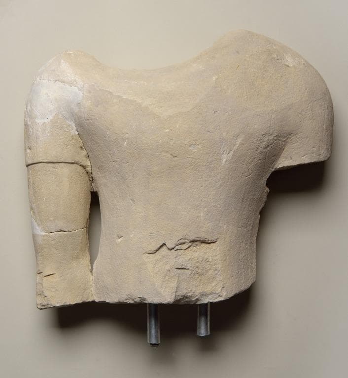 Torso from a male votive statue, Bronze Age Cypriot