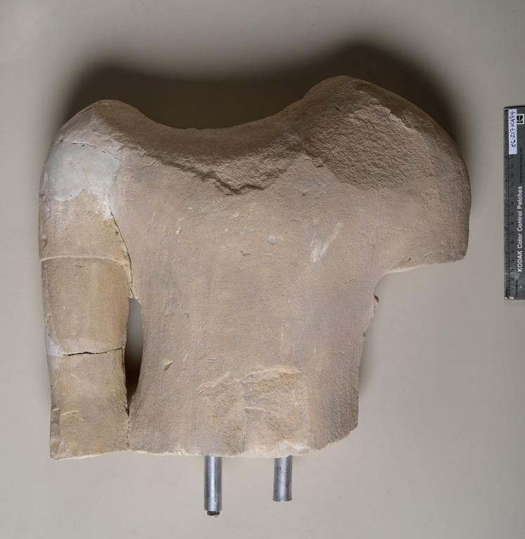 Torso from a male votive statue, Bronze Age Cypriot