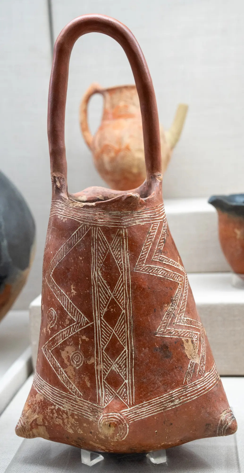 Red Polished Ware bag, Early Bronze Age II Cypriot complex vessel
