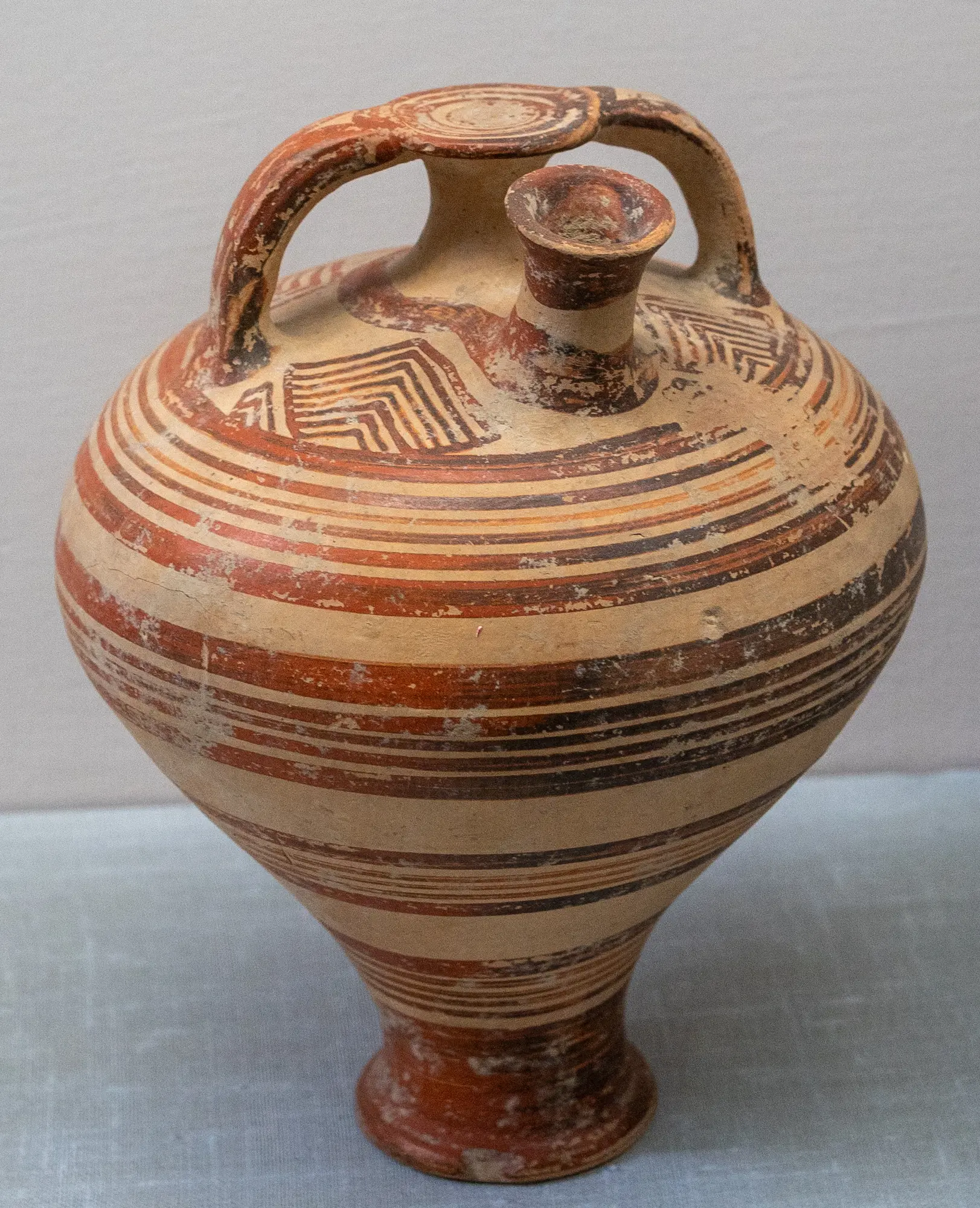 Mycenaean Stirrup Jar, Late Bronze Age III Cypriot