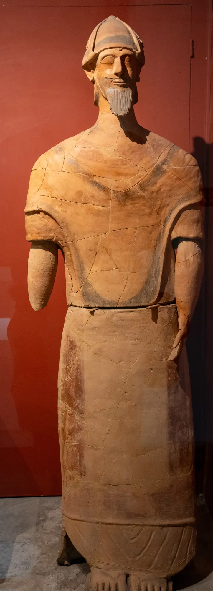 Monumental Terracotta Statue, Archaic I Cypriot