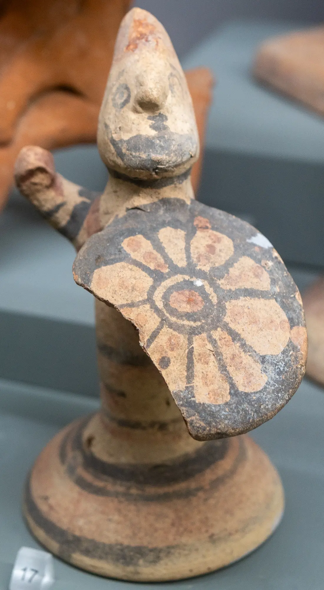 Terracotta Warriors with Shield, Geometric Cypriot statue