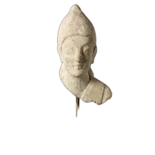 Fragment from a votive figure, Archaic II Cypriot statue
