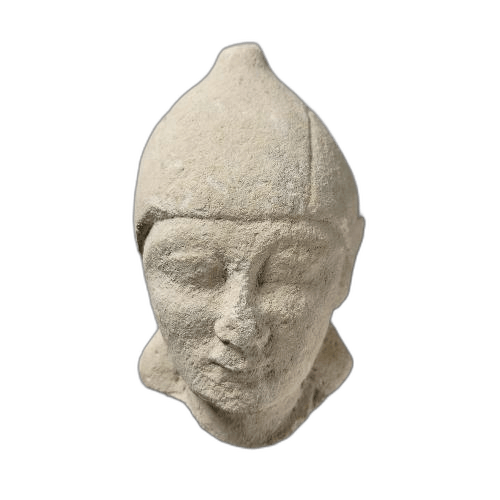 Fragment from a votive figure, Archaic II Cypriot statue